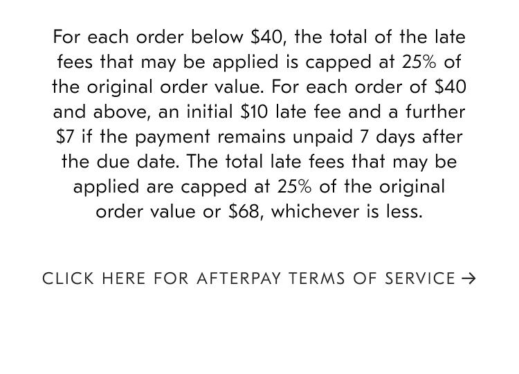 Afterpay T&C